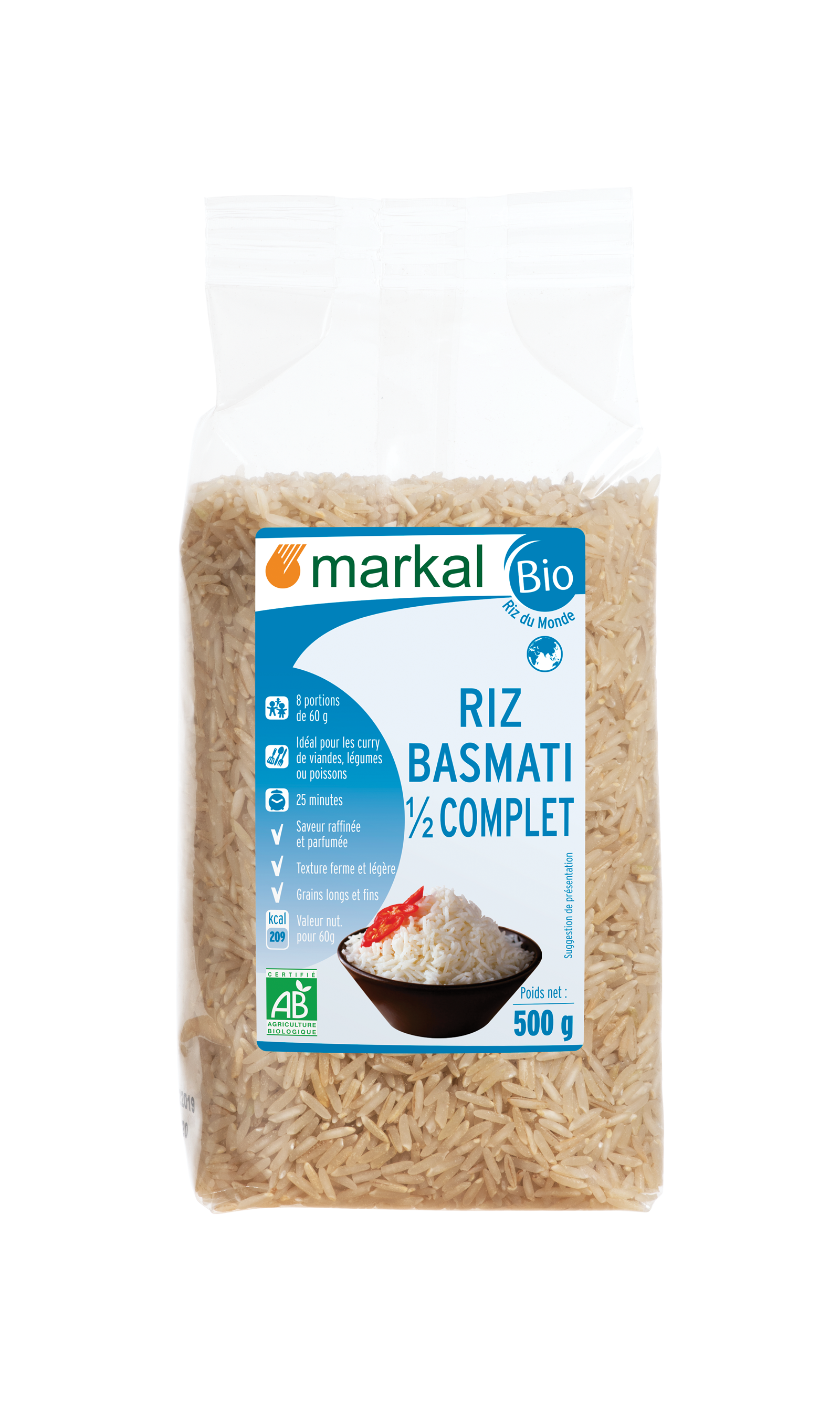 Riz basmati 1/2 complet