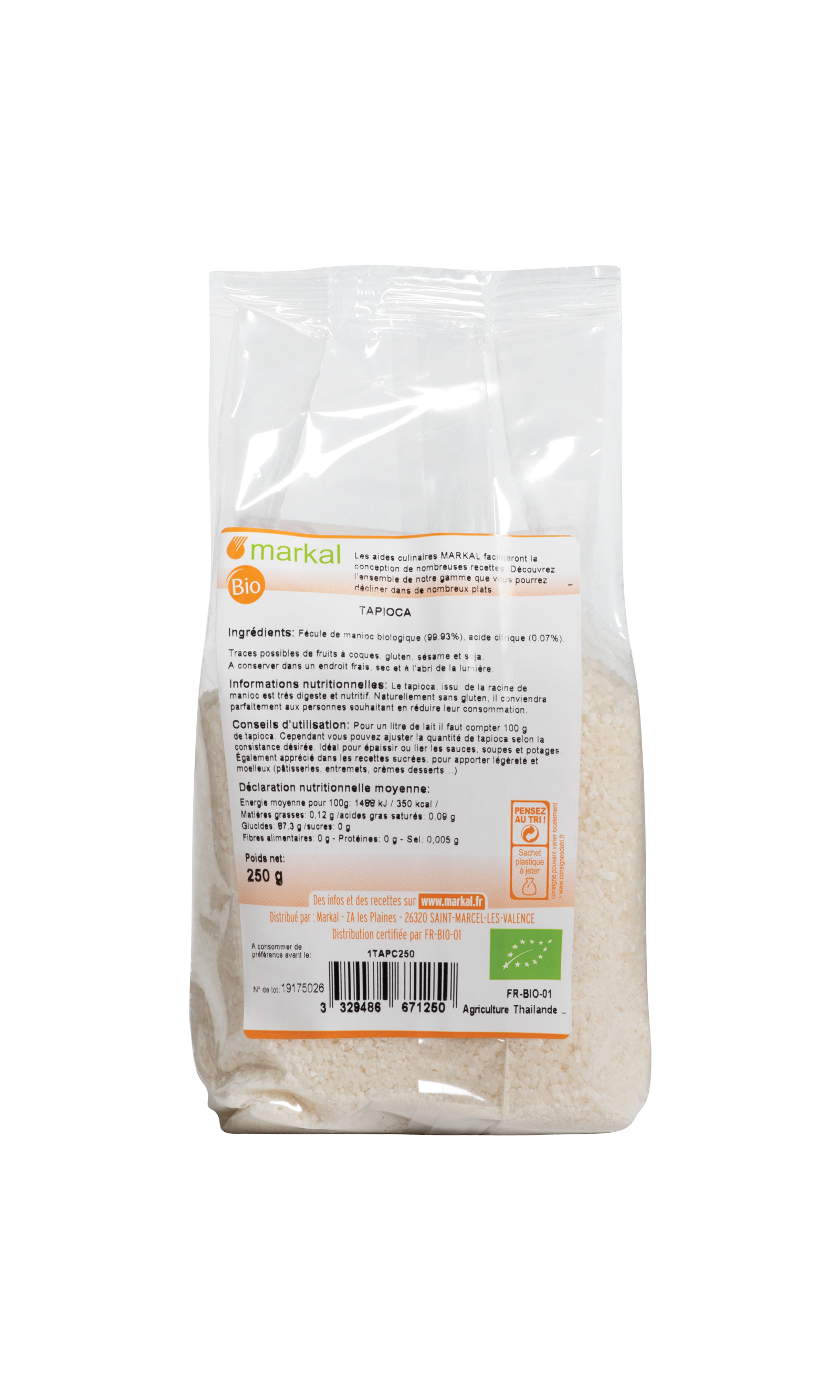 Tapioca - Fécule de Manioc