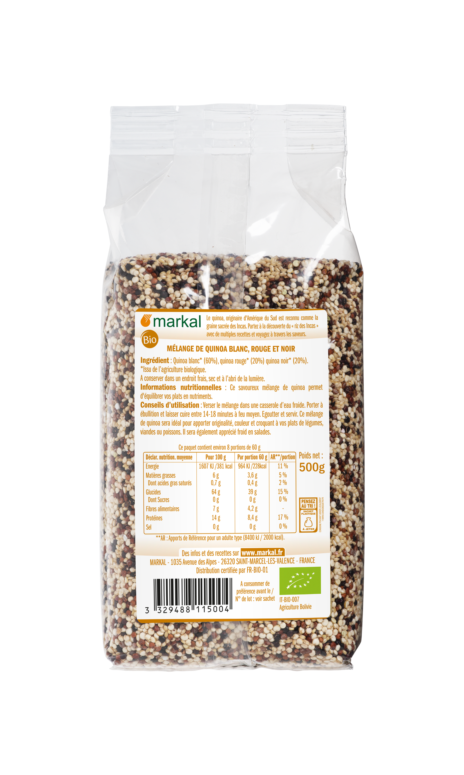Quinoa trio white-red-black