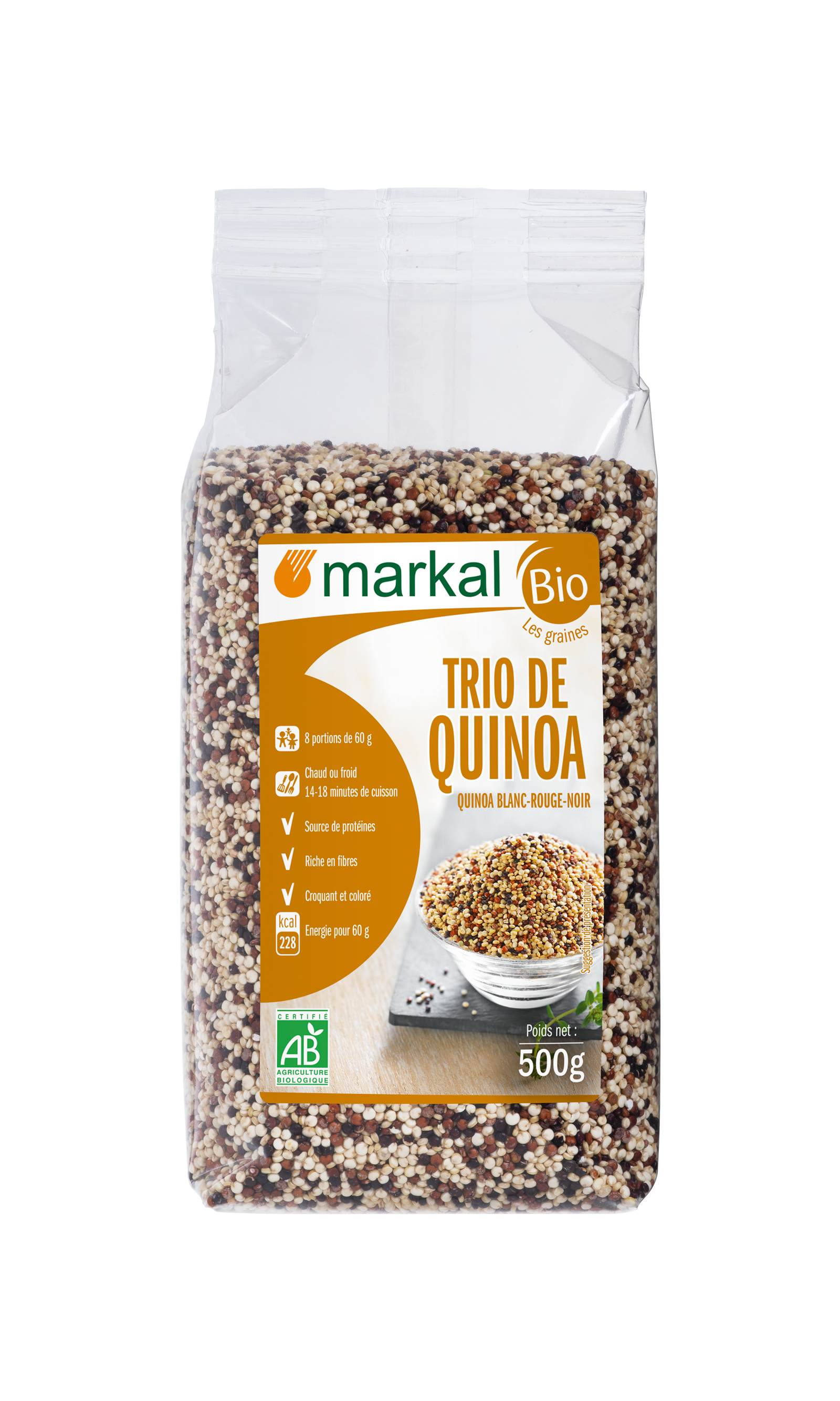 Quinoa trio white-red-black