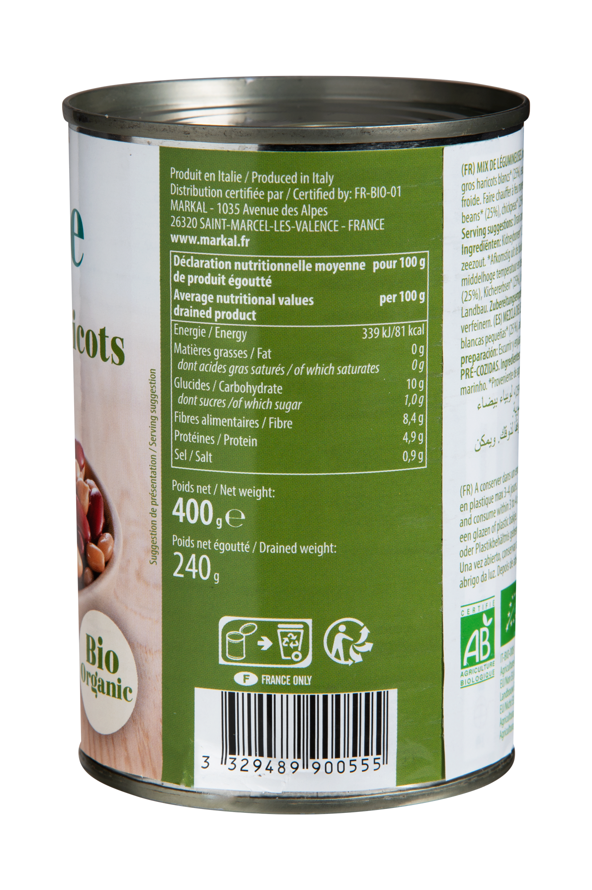 Mix de 4 haricots